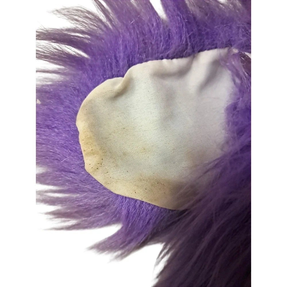 Kolden Toys Purple Toko‎ Bird Hand Puppet Squeaks Squawking Hairy Rare Color